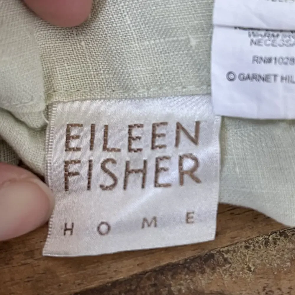 Eileen Fisher Home Duvet Cover Double Queen Size 100% Linen Home Bedding
